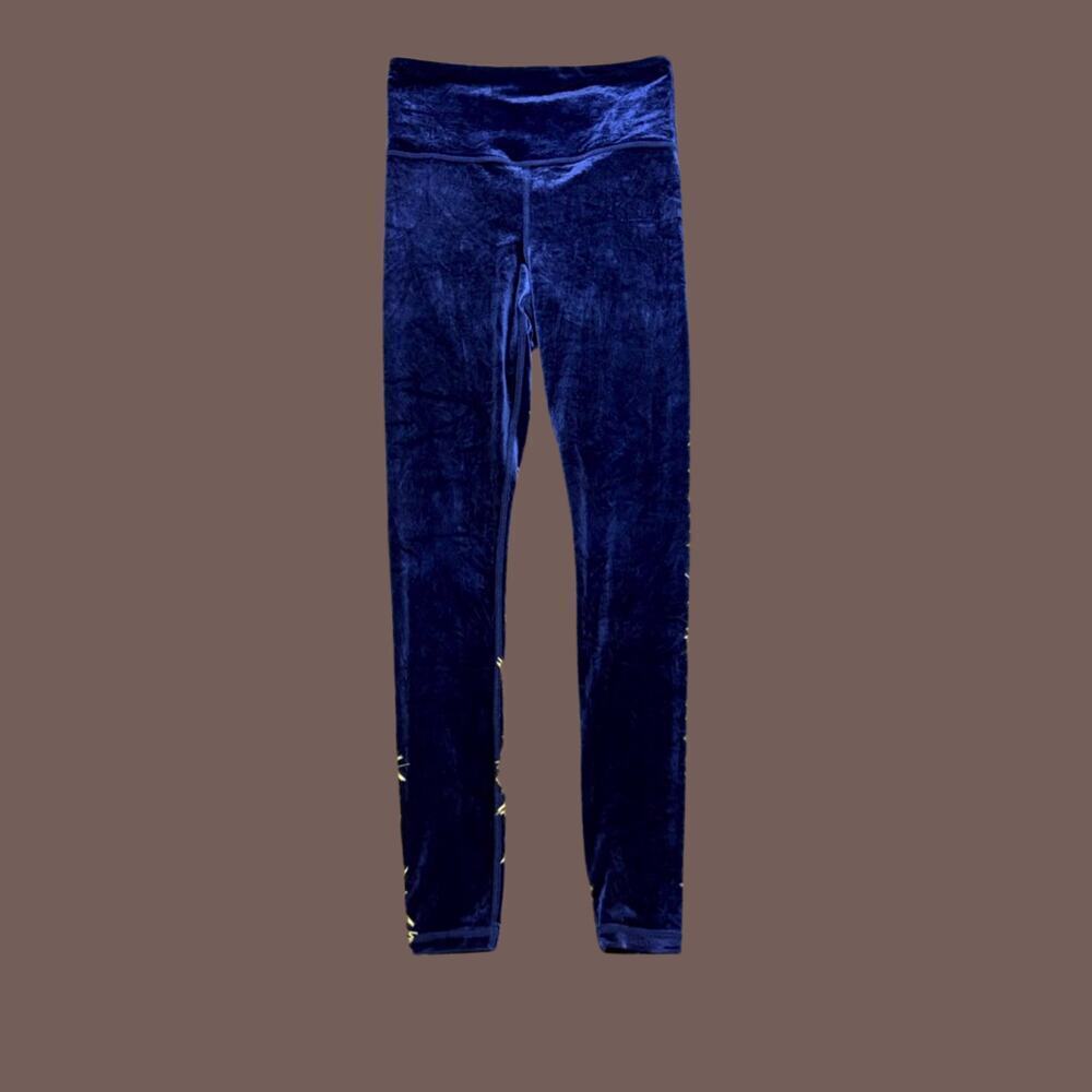 Athleta Velvet Leggings | Midnight Blue | Size XS
